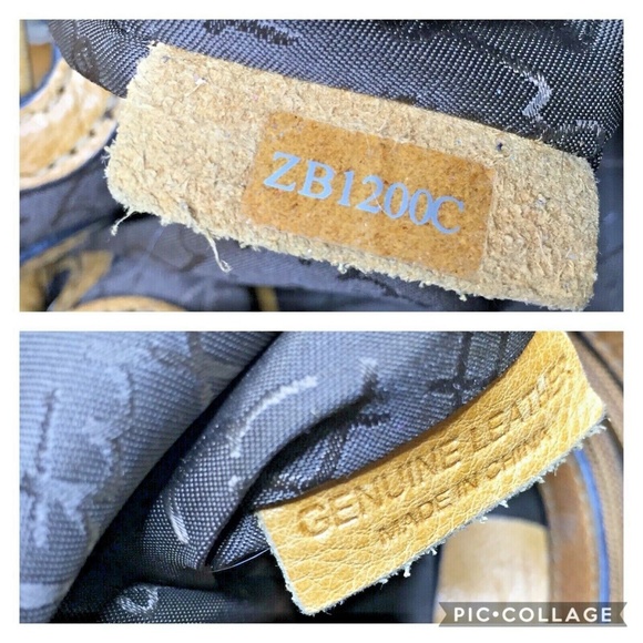 Fossil Fifty Four Molly Tan Brown Studded Bag - Picture 11 of 12